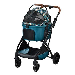 <span class=keywords><strong>Poussette</strong></span> pour animaux de compagnie pliée à un bouton <span class=keywords><strong>pratique</strong></span> Offre Spéciale légère avec tissu Oxford 300D pour les voyages de magasinage pour animaux de compagnie - Product Image 1