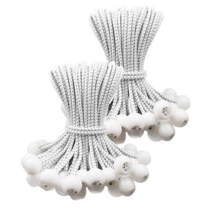 เชือกกระโดดลูกบอลยืดหยุ่นแบบกำหนดเองตัวยึดสีขาวสีดำสำหรับสวนครอบครัวเต็นท์กลางแจ้ง-อุปกรณ์เสริมกระเป๋า DIY - Product Image 3