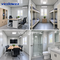 VICDOWEX Bâtiment Modulaire Préfabriqué Conteneurisé en Kit – Bureau au Design Contemporain pour Projets Industriels et Logement du Personnel de Camp