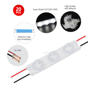 โมดูลไฟ LED DC12V 3W ได้รับการรับรองมาตรฐาน CE ROHS กันน้ำ แบบฉีดขึ้นรูป 2835 โมดูลไฟ LED 3 ดวง สำหรับกล่องไฟโฆษณา - Product Image 5