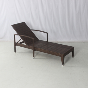 Muebles de Exterior, <span class=keywords><strong>Tumbona</strong></span> de Ratán Sintético Color Marrón Playa para Piscina, <span class=keywords><strong>Tumbona</strong></span> de Mimbre con Cojín - Product Image 6
