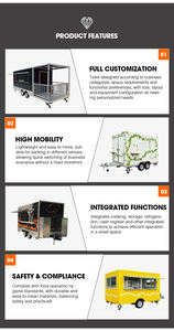 Camion de restauration de hot-dogs gastronomiques entièrement équipé, cuisine mobile commerciale, remorque de traiteur pour service de rue - Product Image 6