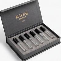Flacon vaporisateur de parfum vide de luxe 1 ml, rechargeable, pour échantillon de voyage avec boîte