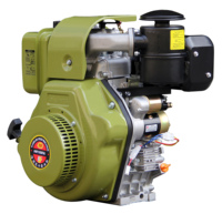 Moteur diesel Hi-earns 12 CV à arbre cannelé refroidi par air, modèle 188FA de style italien, avec prise de force