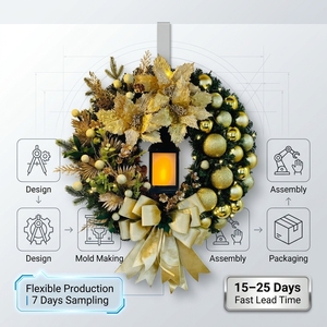 Perlengkapan Karangan Bunga Natal OH Touch PE Grosir  Dapat Disesuaikan  Produsen Pohon Natal Artifisial  Ringan & Mudah Dipasang - Product Image 3