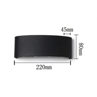 Appliques murales LED extérieures étanches IP65 à double tête, éclairage extérieur haut/bas ultra lumineux pour jardin, patio, cour, hôtel, villa, personnalisable