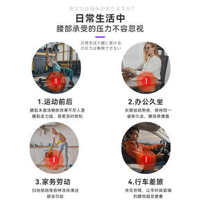 Cinturón de Soporte Lumbar Transpirable y Ligero Personalizable, Correas de Compresión, Soporte Lumbar Auxiliar para el Cuidado de la Salud Transfronterizo - Product Image 4