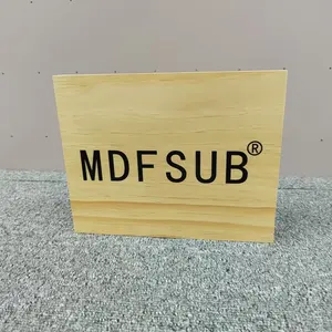 MDFSUB große quadratische unbehandelte Massivholz-Fotoplatte DIY Kiefernholz Fotopane 30 mm Kiefernholz UV-beschichteter Fotoblock
