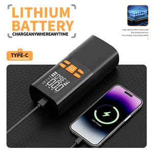 2025 최신 고출력 휴대용 자동차 타이어 팽창기 무선 자동 디지털 디스플레이 자동차 용 전원 은행이있는 공기 펌프 타이어 팽창기 - Product Image 6