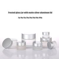 5g 10g 20g 30g 50g 100g vide crème pour les yeux emballage cosmétique en plastique couvercle en aluminium pot en verre