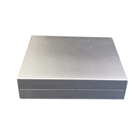 OEM 114x33 bergaya Perak Hitam Audio Amplifier Chassis Split struktur aluminium Alloy Case DAC Outlet kotak penutup ringan