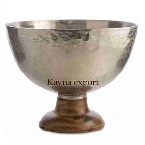 Nouveaux bols de fruits décoratifs en métal fantaisie pour la pièce maîtresse des bols de décoration de table à manger avec bol décoratif fini argent - Product Image 3