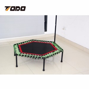 Trampolín Hexagonal de 50 Pulgadas para Gimnasio, con <span class=keywords><strong>Bungee</strong></span> de Seguridad para Adultos, para Ejercicio en Interiores - Product Image 4