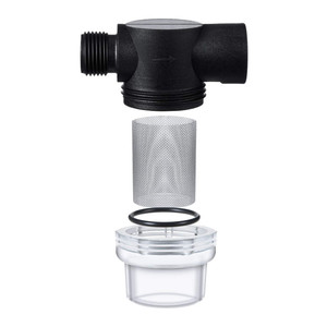 Vườn Hose Lọc Set 3/4 kim loại lưới cao áp máy giặt prefilter với 40 lưới màn hình <span class=keywords><strong>Inline</strong></span> lọc cho trầm tích Đen - Product Image 4