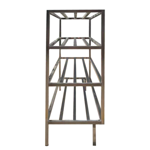 מדפי נירוסטה קלים לניקוי ועמידים בפני קורוזיה, מתקני אחסון למטבחים מסחריים - Product Image 4