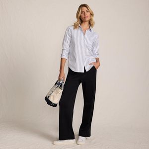 Pantalones Deportivos de Punto para Mujer FOXA, Cintura Alta, Pierna Recta, Corte Relajado, Uso Casual, Tela Transpirable - Product Image 3