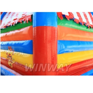 Maison gonflable de rebond matérielle de PVC de thème de cirque coloré avec la décoration d'éléphant pour l'amusement et la partie extérieurs des enfants - Product Image 3