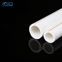 Tuyau PPR KSD PN20, tube en plastique, tubo plomberie PPR, tuyaux et raccords PPR, tuyau PPR pour eau chaude et froide