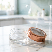Offres Spéciales – Pot de Crème Cosmétique en Matériau AS avec Couvercle Fenêtré 50G 3G