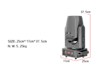Mini projecteur LED Beam 200W en gros, projecteur Spot 200W avec effet anneau pour DJ, bar, fête, mariage
