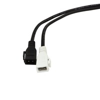 Cable adaptador de diagnóstico para coche, pieza de repuesto de 2x2 VGA serie Dual de 2 pines a 16 pines OBD II OBD2 para Audi y Volkswagen