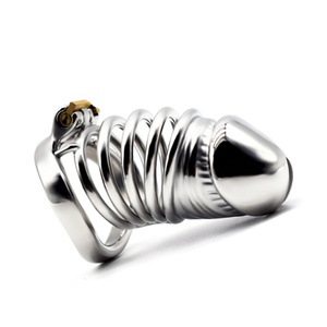 FRRK-55 Fabricante Mayorista de Juguetes Sexuales para Adultos de China, Dispositivo de Castidad Masculino de Metal, Anillos Metálicos, Bloqueo de Pene para Hombres Gay - Product Image 6