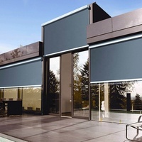 Moteur de store enrouleur SUNC, rideau vertical à fermeture éclair, store enrouleur motorisé en aluminium pour jardin extérieur, kits de stores enrouleurs motorisés