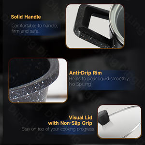 Pot hollandais de cuisson antiadhésif en <span class=keywords><strong>aluminium</strong></span> moulé sous pression à revêtement de <span class=keywords><strong>santé</strong></span> facile à nettoyer - Product Image 4