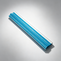 Poussoir de tuiles de mahjong américain en acrylique coloré à rainures, support magnétique 2-en-1 de 17,5 pouces pour jeu