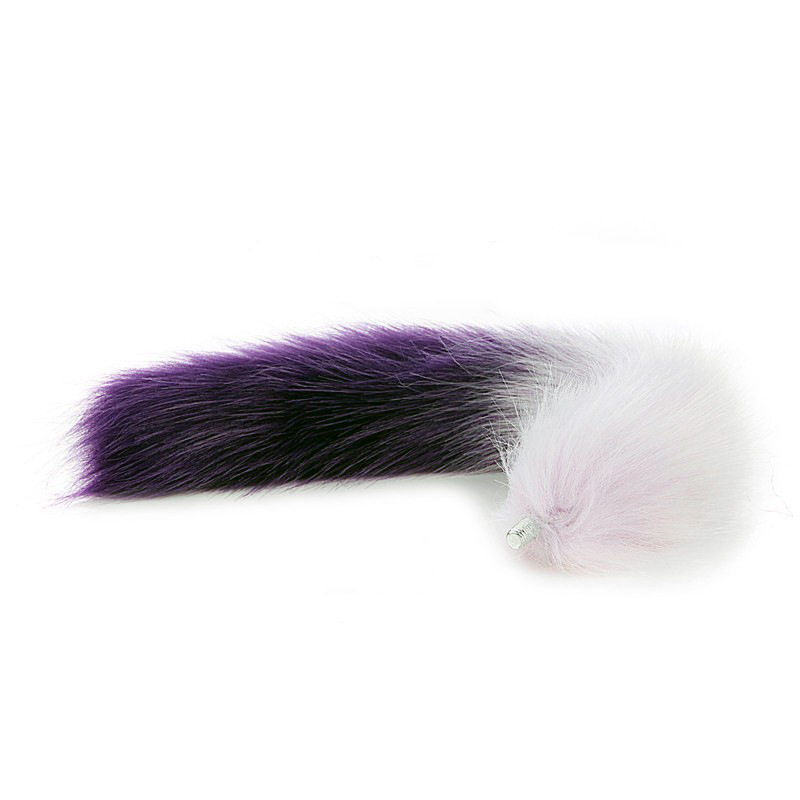 Blanc et violet foncé - B4