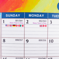 Calendrier de planification d'organisation de table de calendrier de bureau mensuel à impression personnalisée