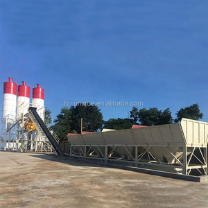 Centrale à béton entièrement automatique à chargement automatique de 50m3/h, 60m3/h, 70m3/h avec plusieurs bacs pour petits projets - Product Image 4