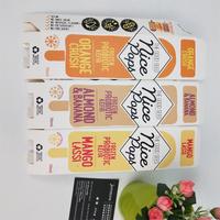 Boîte à sucettes glacées en papier personnalisée, emballage pour sucettes glacées, dessert alimentaire