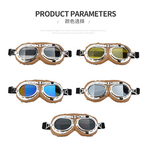 Gafas genéricas para motocicleta 8008, estilo vintage, protección contra el viento y el polvo, para montar en motocicleta y uso con disfraces - Product Image 5