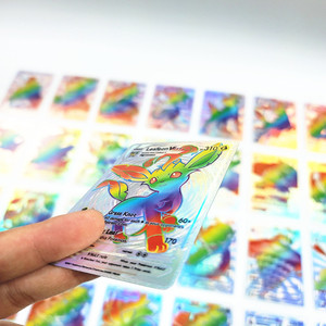 55 Carte da Gioco Poke <span class=keywords><strong>Mon</strong></span> TCG in Lamina d'Oro, Vendita Calda, Carte Rare Arcobaleno da Collezione per Bambini e Collezionisti - Product Image 3