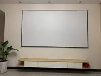 Écran de projecteur 135 pouces blanc à cadre fixe, tissu acoustique transparent tissé, 16:9, mural, pour projecteur de films 4K
