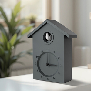 Orologio da Parete a Cucù con Display Analogico, Movimento Silenzioso al Quarzo, Design Tradizionale, Ideale per Matrimoni e Pensionamenti - Product Image 3