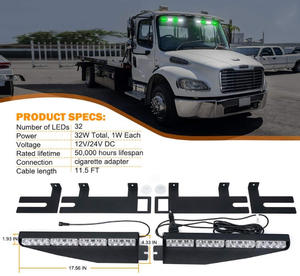 Luce di Emergenza LED Universale Biaochi 12V/24V 18 Pollici per Parasole Auto con Effetto Stroboscopico - Product Image 4