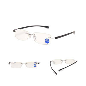 <span class=keywords><strong>Gafas</strong></span> de lectura magnéticas graduadas, lentes cuadrados sin montura, con patas de Metal, antiluz azul, 2028 - Product Image 4