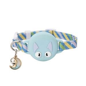 <span class=keywords><strong>Collar</strong></span> Ajustable y Cómodo para Mascotas, con AirTag, de Nailon, Antipérdida, con Patrón Sólido y Luminoso, para Perros y Gatos - Product Image 3