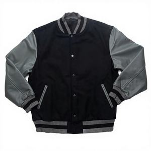 Blouson universitaire unisexe décontracté à coupe ample, col rabattu, simple boutonnage, avec logo personnalisé, style entraîneur de football, pour le printemps - Product Image 4