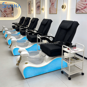 Professional Salon Furniture Luxury Modern <b>Electric</b> Whirlpool Adjustable Reclining Full Body Massage <b>Manicure</b> Pedicure Chair <b>Set</b> - Product Image 3