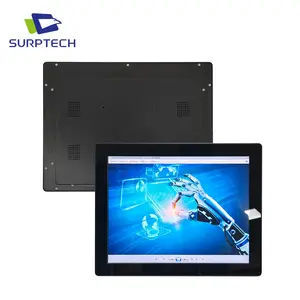 15 Zoll industrieller Metallrahmen Wand Embedded Mount LCD-Display HDMI-Anschluss Allgemeiner kapazitiver Touchscreen-Monitor