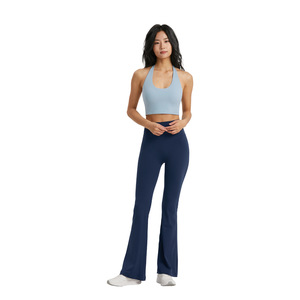 Pantalon <span class=keywords><strong>de</strong></span> yoga taille unique, leggings évasés taille haute, tissu Nuls super doux, contrôle du ventre, pantalon <span class=keywords><strong>de</strong></span> <span class=keywords><strong>sport</strong></span>, <span class=keywords><strong>prix</strong></span> <span class=keywords><strong>d</strong></span>'usine - Product Image 3