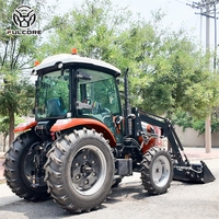 Tracteur agricole FULCORE entièrement personnalisable avec chenilles réglables et attelage trois points robuste pour semis