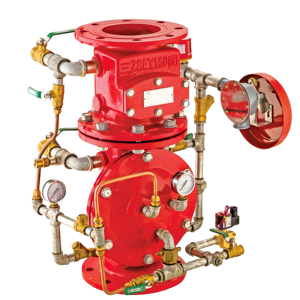 Vanne d'alarme pré-ouverture ZSEY150 DN150 en fonte, composant de système d'extinction d'incendie pour les incendies de classe A et B - Product Image 1