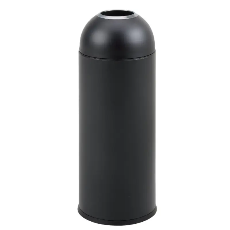 Wholesale Commercial Round Bullet Bins Stainless Steel Waste Bin for Coffee Shops Recycling Trash Can Open Top Waste Bins