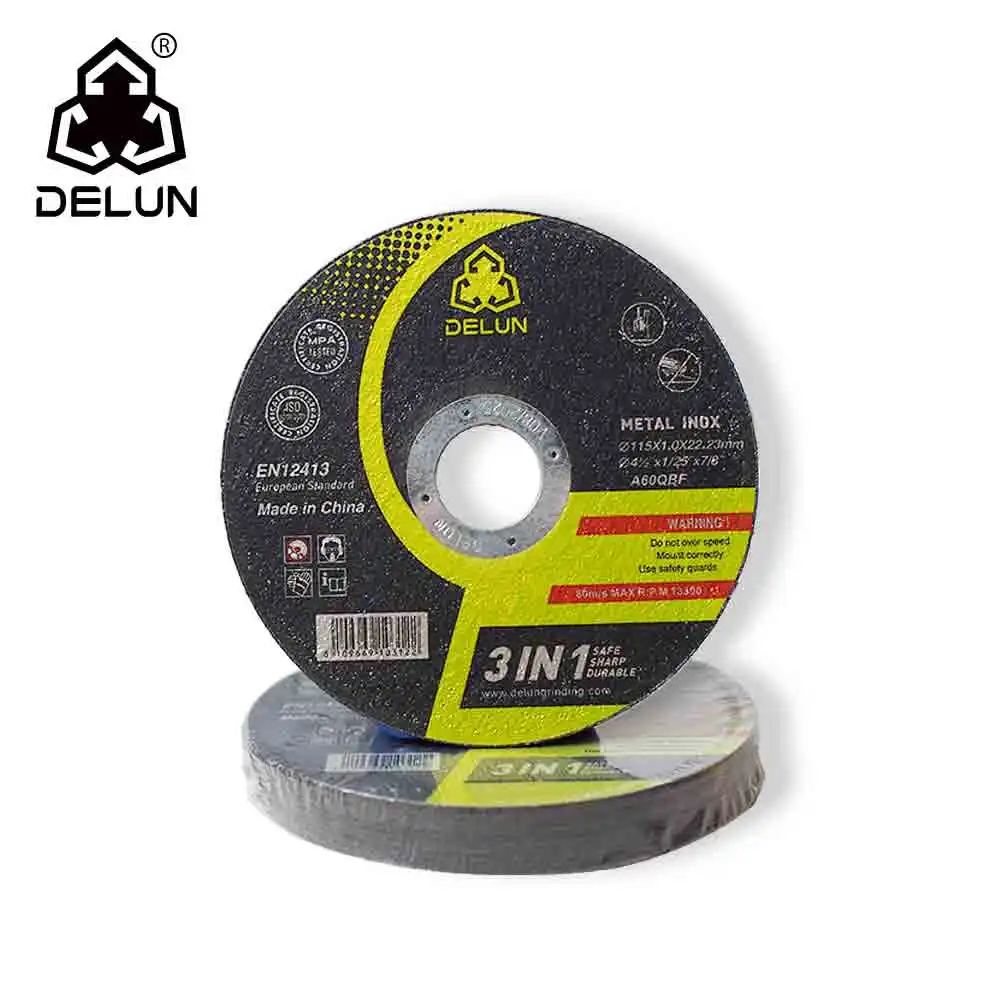 DELUN Cut Off Wheel 115 mm 4.5 Inch disque de coupe pour l'élimination de la rouille en acier inoxydable