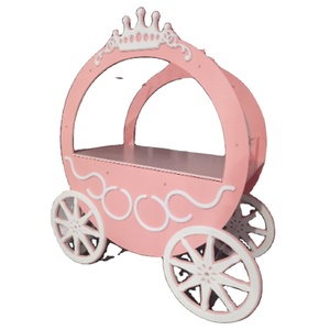 Chariot de bonbons de crème glacée personnalisé de Style Ins rose mignon pour décoration de mariage de fête d'anniversaire de bébé - Product Image 3