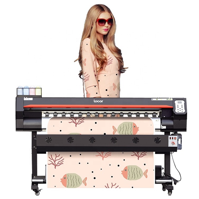 Locor Hot Sale 1600mm 1800mm  5ft 6ft I3200 Head Printing High Resolution Fabric Garment Polyester Dye Sublimation Printer